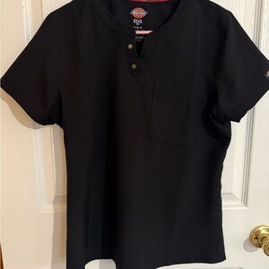 2 Dickies EDS Women's Black Scrub tops